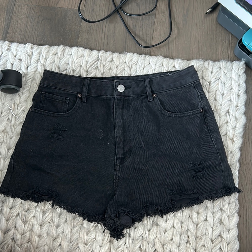 Pac Sun High Rise Festival Shorts Black